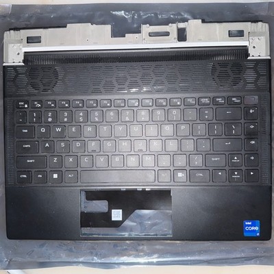 Dell Alienware X14 R2 Palmrest US Backlit Keyboard 0DVDNC DVDNC No Touchpad Blac