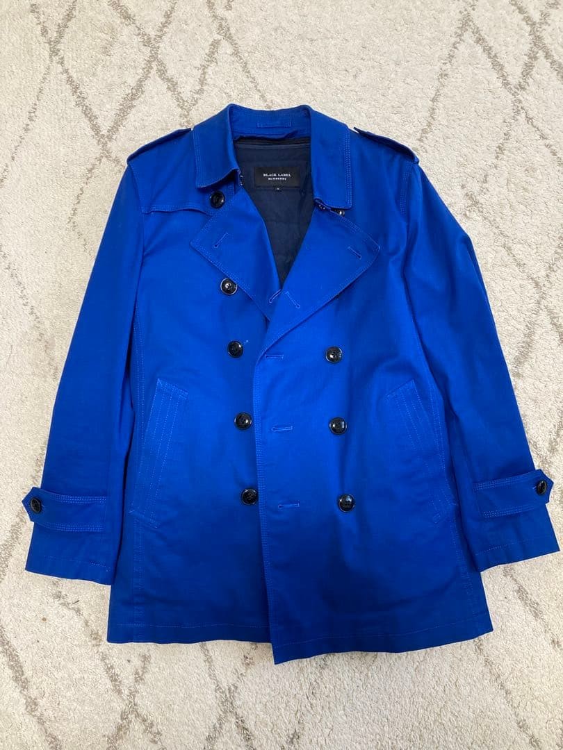 BURBERRY BLACK LABEL Peacoat Blue Size M From Japan