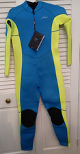 Hevto Neoprene Wetsuit - Youth , Full Length - Blue and Yellow - New with Tags