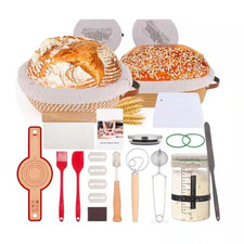 Complete Sourdough Starter Kit with 9 In. rou...