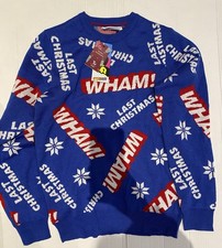 Wham Last Christmas jumper Mens sizeSmall by TU