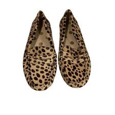 Boden Animal Print Loafers Sz 36 USA 5.5 Melanie Moccasins Natural Cheetah