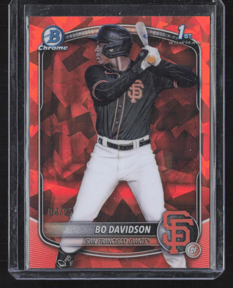2025 Bowman Chrome Bo Davidson #BCP-206 Orange Sapphire 04/25