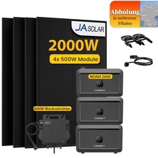 Growatt NOAH 2000 Bifazial Balkonkraftwerk mit Speicher 2048-8192Wh 900W-1800W