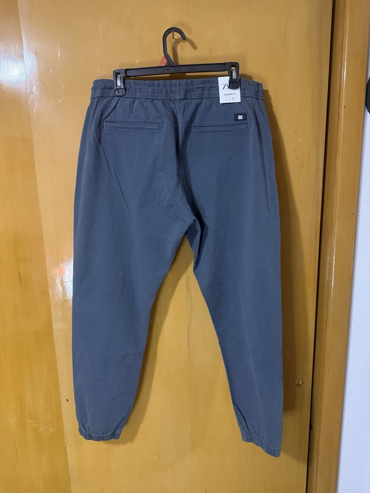 Zara Men's Gray Jogger Fit Activewear Pants Tapered Drawstring Pockets Size L 32 thumbnail 3