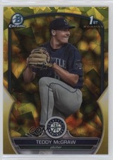 2023 Bowman Chrome Draft Sapphire Edition Yellow 9/75 Teddy McGraw #BDC-73 01nw