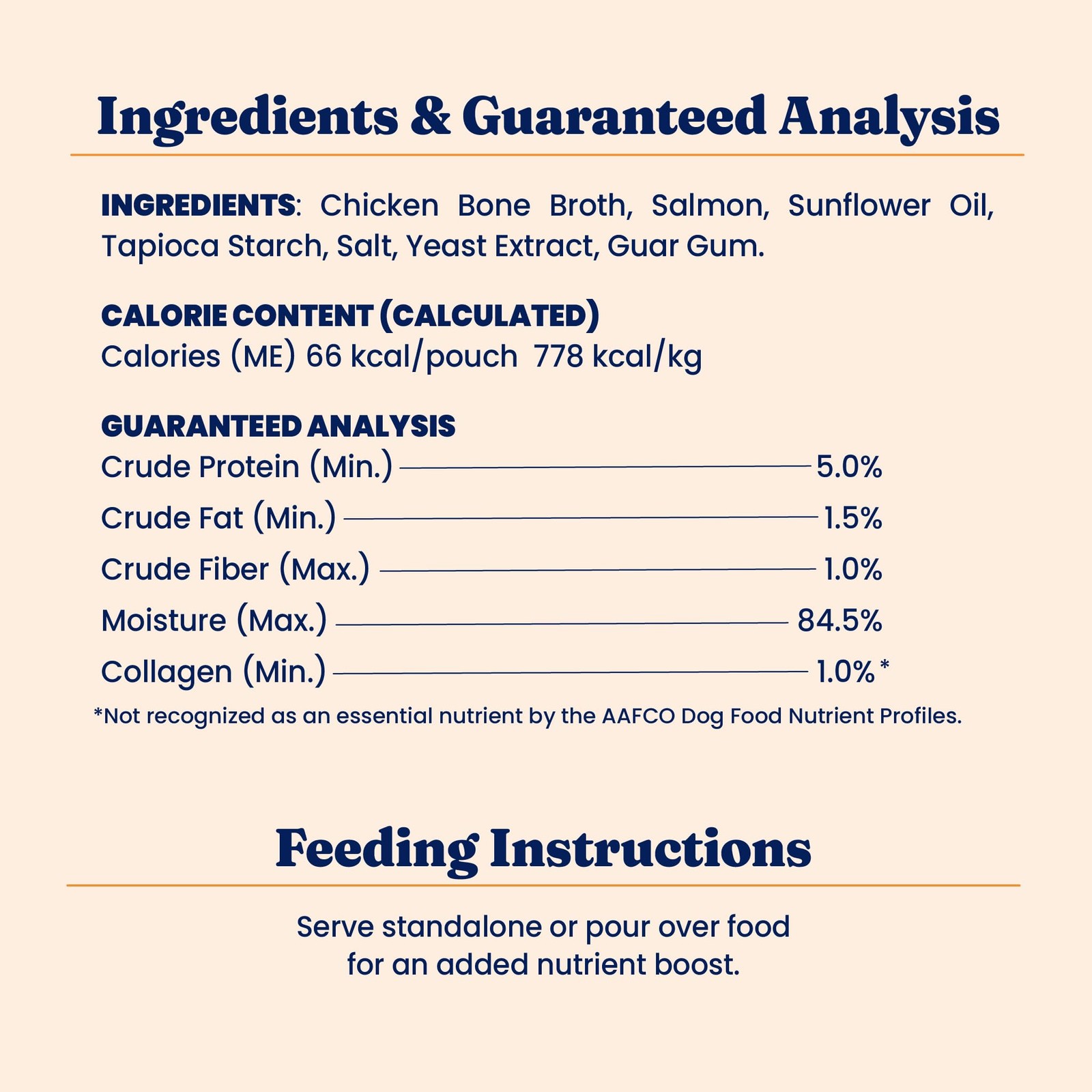 Solid Gold Bone Broth Cat Food Topper - Limited Ingredient Lickable Cat Broth...