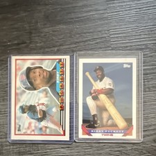 Topps Kirby Puckett Minnesota Twins MLB Baseball Card Lot 2 Vintage 1992 Cards
