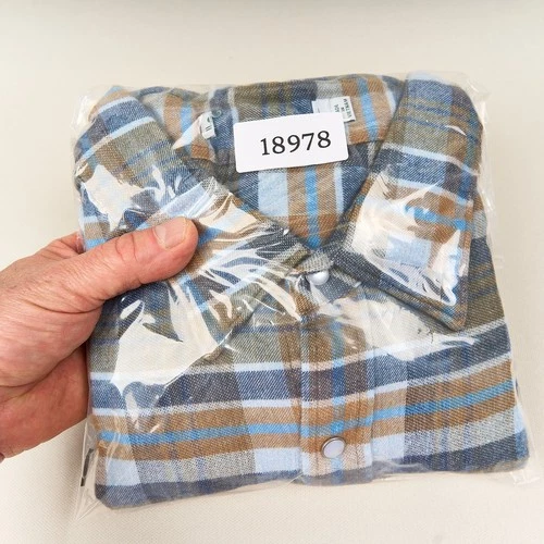 Criquet Shirt Mens Large Plaid Flannel Pearl Snap Western Long Sleeve Casual image 11