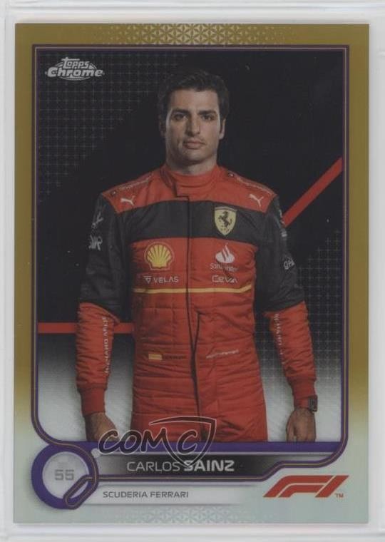 2022 Chrome Formula 1 F1 Racers Gold & Purple Refractor Carlos Sainz Jr #29 5l1