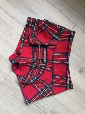 Day + moon Red Tartan Mini Skort with Small Front Flap Detail