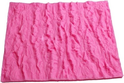 Tree Bark Texture Fondant Impression Lace Mold Silicone Mat Random color 