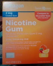 Amazon Polacrilex Gum 2mg Nicotine 160 Count - Fruit Flavor EXP 10/26