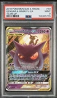 2019 POKEMON SUN & MOON TEAM UP #53 GENGAR & MIMIKYU GX PSA 9 New Cert