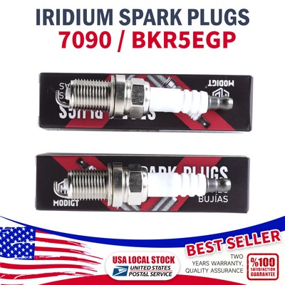 FOR NGK 7090 BKR5EGP 6PCS Spark Plugs Iridium For Honda Hyundai Jeep Mazda NEW