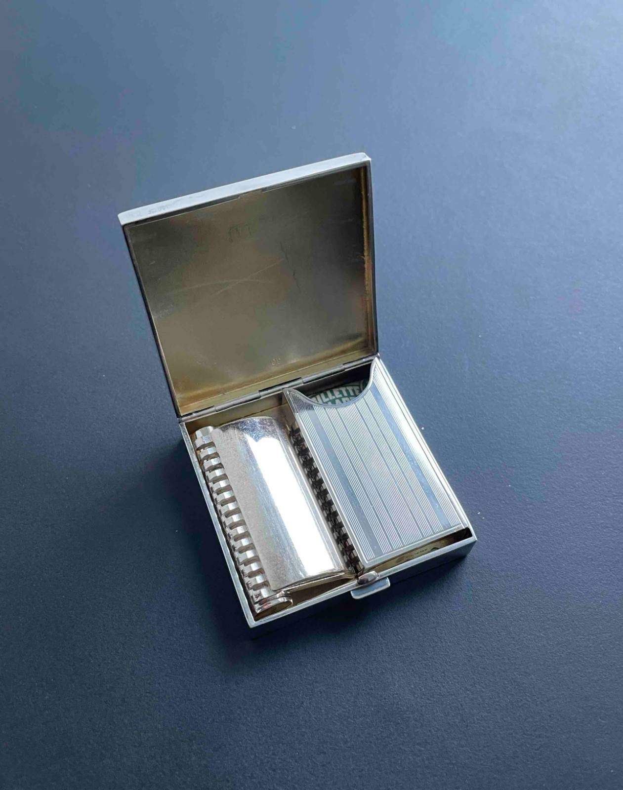 Gillette sterling silver set from USA - Vintage Double Edge 