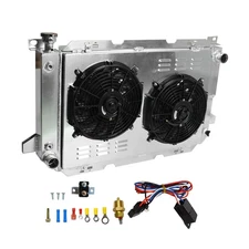 1451 3 Row Radiator+Shroud Fan For 1985-1997 Ford F150 F250 F350 Bronco 5.8 7.5L