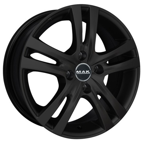 ALUFELGE MAK ZENITH FUR RENAULT CLIO II 1998-2004 5.5X14 4X100 GLOSS BLACK VQE - Bild 1 von 4