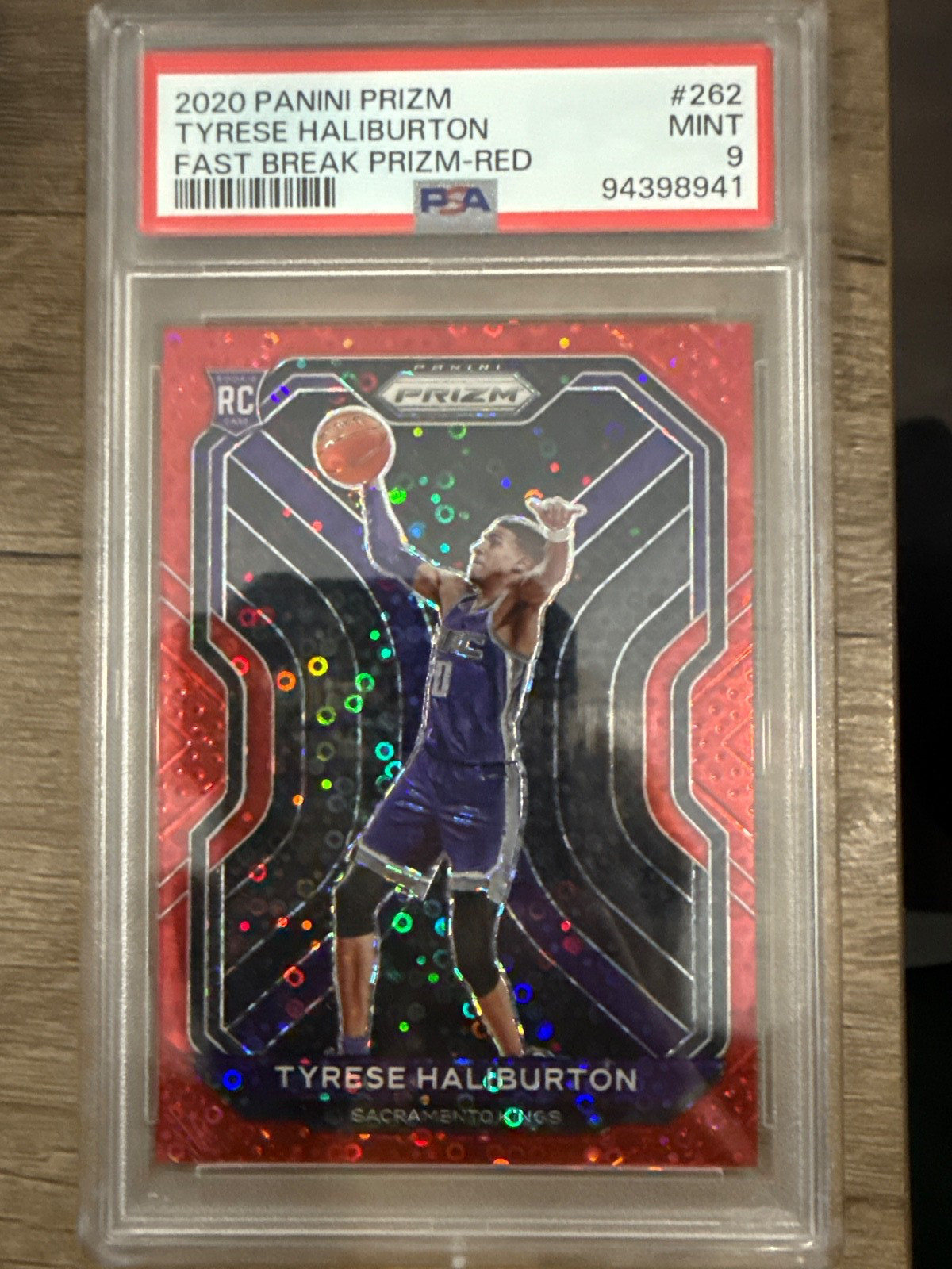 2020-21 Panini Prizm - Tyrese Haliburton #262 Red Fast Break Prizm /125 (RC)