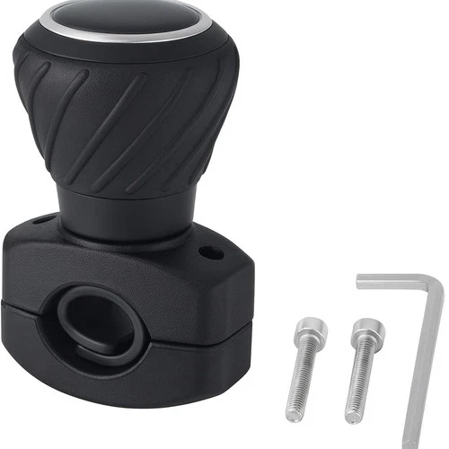 2022 Universal Steering Wheel Spinner Knob for Kubota Tractors, Black, Polyuret - Picture 1 of 7