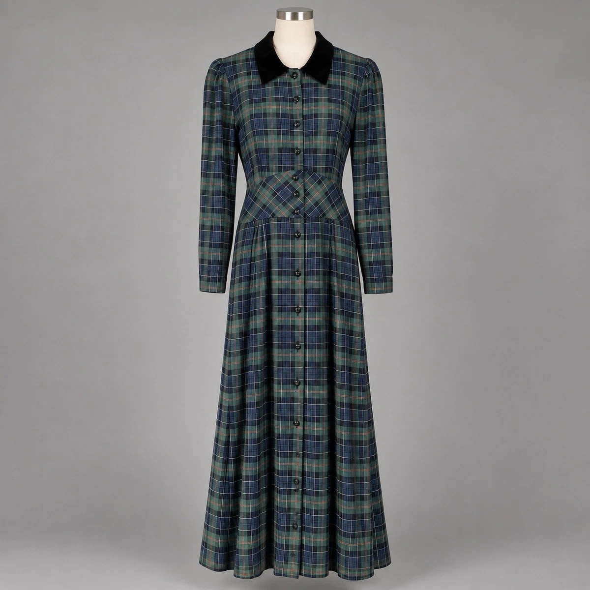 Plaid Green Dresses for Women