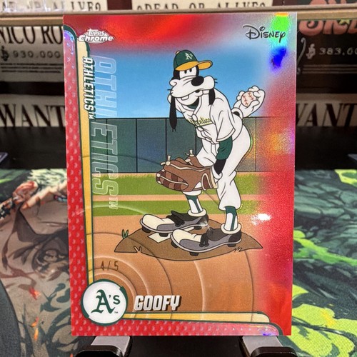Topps 2026 Topps Chrome Disney Goofy Short Print #MLBH-37 Oakland Athletics /5