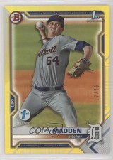 2021 Bowman Draft 1st Edition Yellow Foil 17/75 Ty Madden #BD-152 g1z