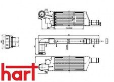 HART 610657 Ladeluftkühler LLK Turbokühler Kühler für Opel 