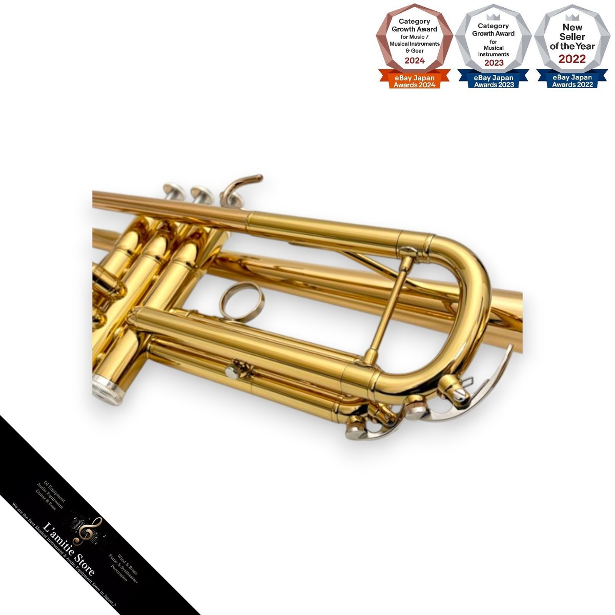 YAMAHA YTR-4335GII Bb Trumpet Brass Gold YTR4335GII YTR-4335G2