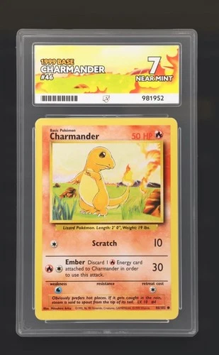 Charmander 1999 Base 46/102 Ace 7 Graded