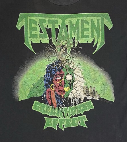 1989 Testament - Environmental Holocaust / Greenhouse Effect T-Shirt Brockum OG