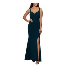 XSCAPE Teal Green Sleeveless Formal Gown Maxi Dress Size 12