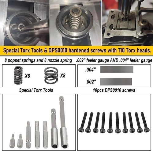 For 7.3L PowerStroke Injector Rebuild Kit w/vice clamp & tools & springs 1994-03 - Picture 18 of 23