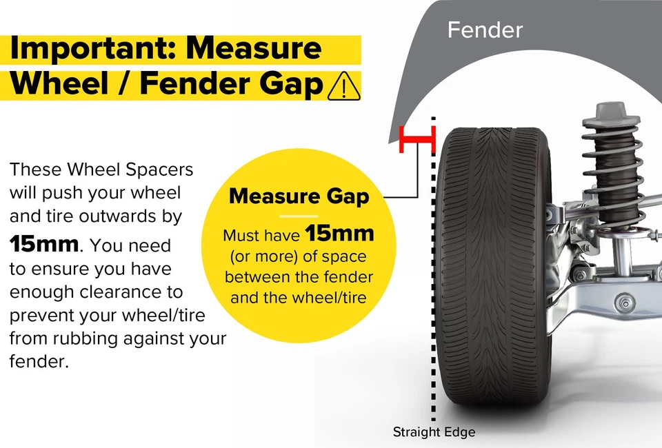 2pcs 15mm Hubcentric Wheel Spacers | 5x130 | 71.6mm Bore | fits many Porsche Foto 3 de 4