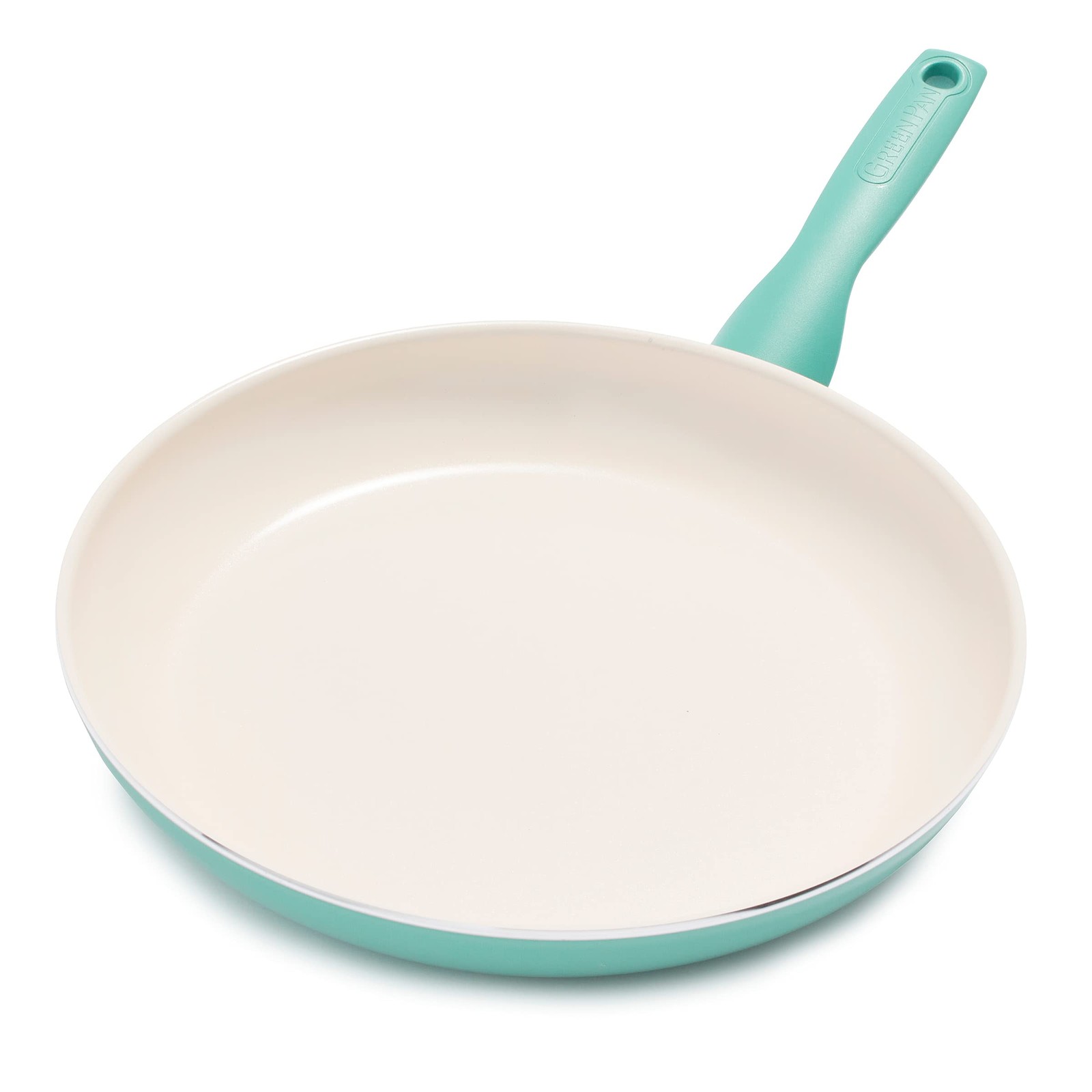 10-Inch PFAS-Free Turquoise Ceramic Nonstick Frying Pan Skillet
