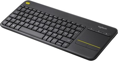Logitech K400 Plus Kabellose Touch-TV-Tastatur, Italien  QWERTY-Layout - Schwarz