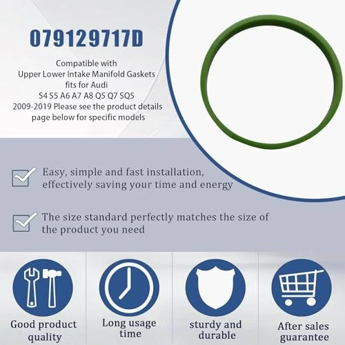 Intake Manifold Gaskets for Audi S4 S5 2009-2019 Set Foto 3 de 4
