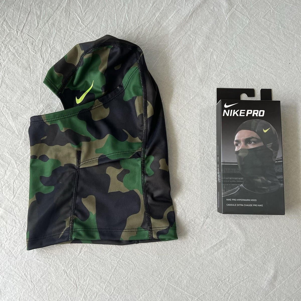 Nike Pro Therma-Fit Hyperwarm Black / Green Hood | eBay