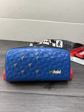 Mifold Grab-And-Go Compact Car Booster Portable Travel Seat 40-100 Lbs Blue
