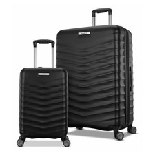 Image of Samsonite Precision DLX Hardside 2 Piece Suitcase|Luggage Set in Black