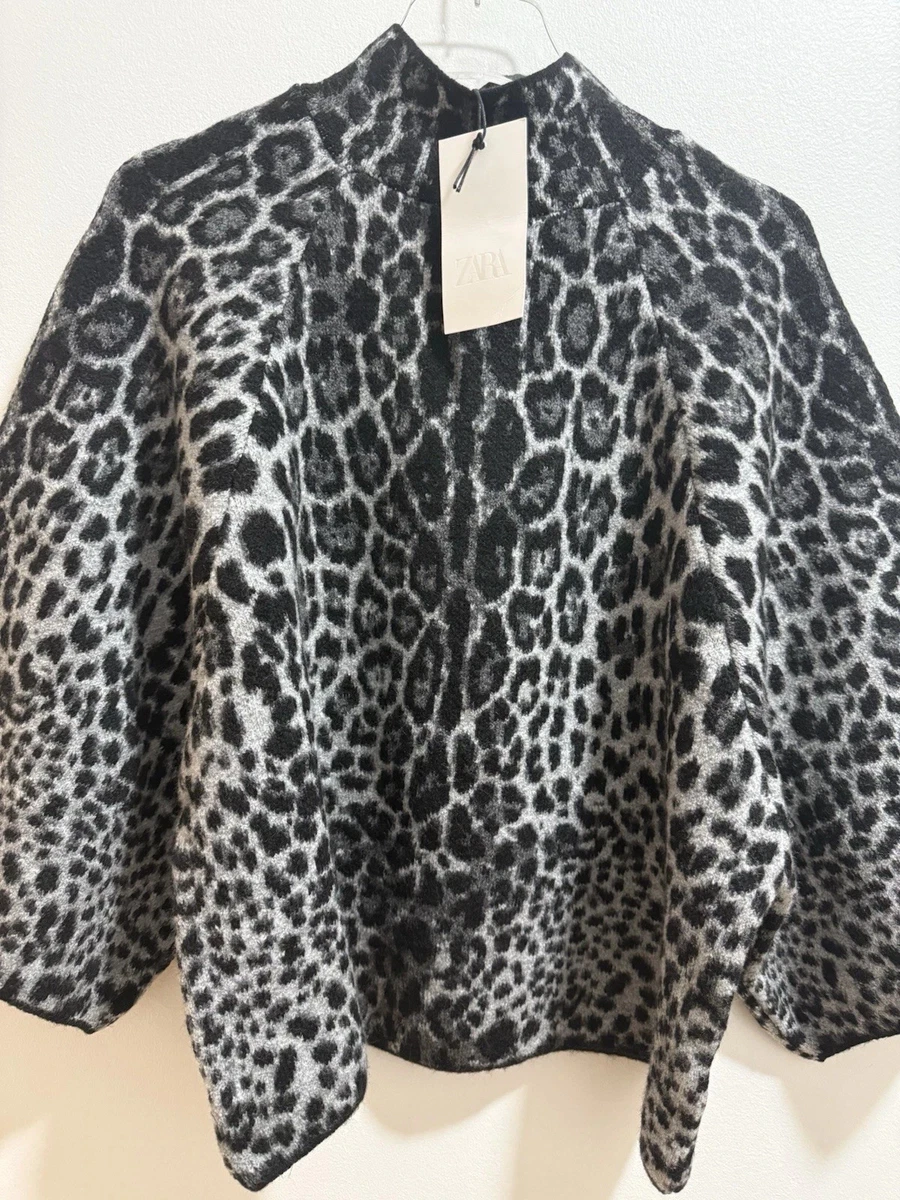 Pull ZARA Gris Et Blanc - Taille S - Occasion Très Bon État - Impeccable