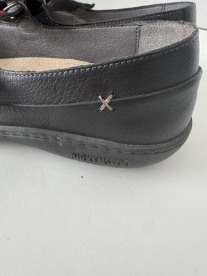 Birkenstock Iona Black Leather Mary Jane Loafers Womens EU41 US10