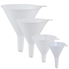 Plastic Funnel Set -Automotive Oil&Kitchen Use -For Gas,Liquids,Jars -Leak Proof