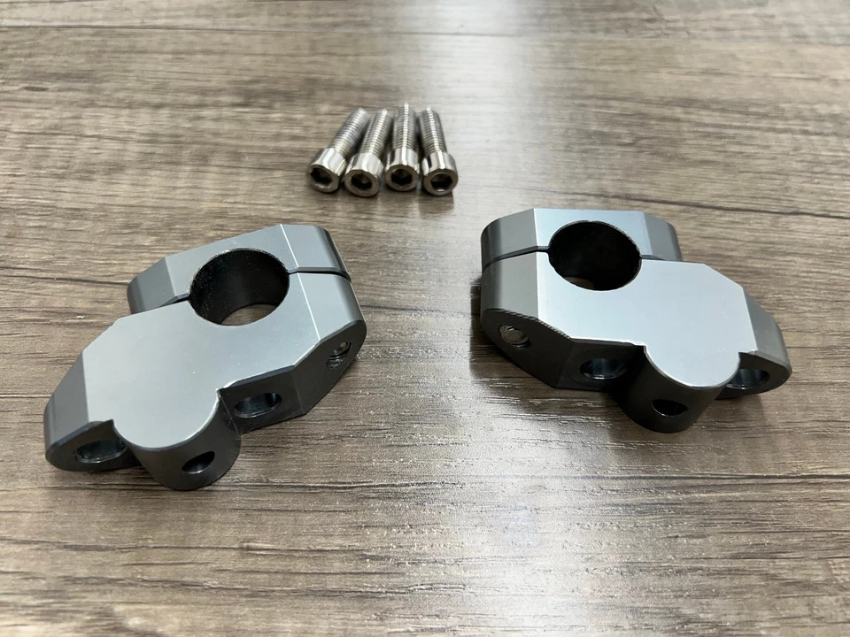 2004 Yamaha TW200 Trailway Handlebar Riser Clamp Relocator Pull Back Aftermarket - Image 3 of 4