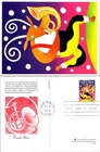 S08-3264, HOLIDAY MUSIC MAKERS, FRENCH HORN, FLEETWOOD POSTAL CARD FDC