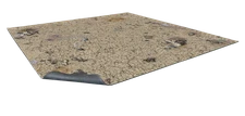 Desert Wasteland Game Mat 3x3 D&D DND MCP Fallout Playmat Terrain Scenery Play