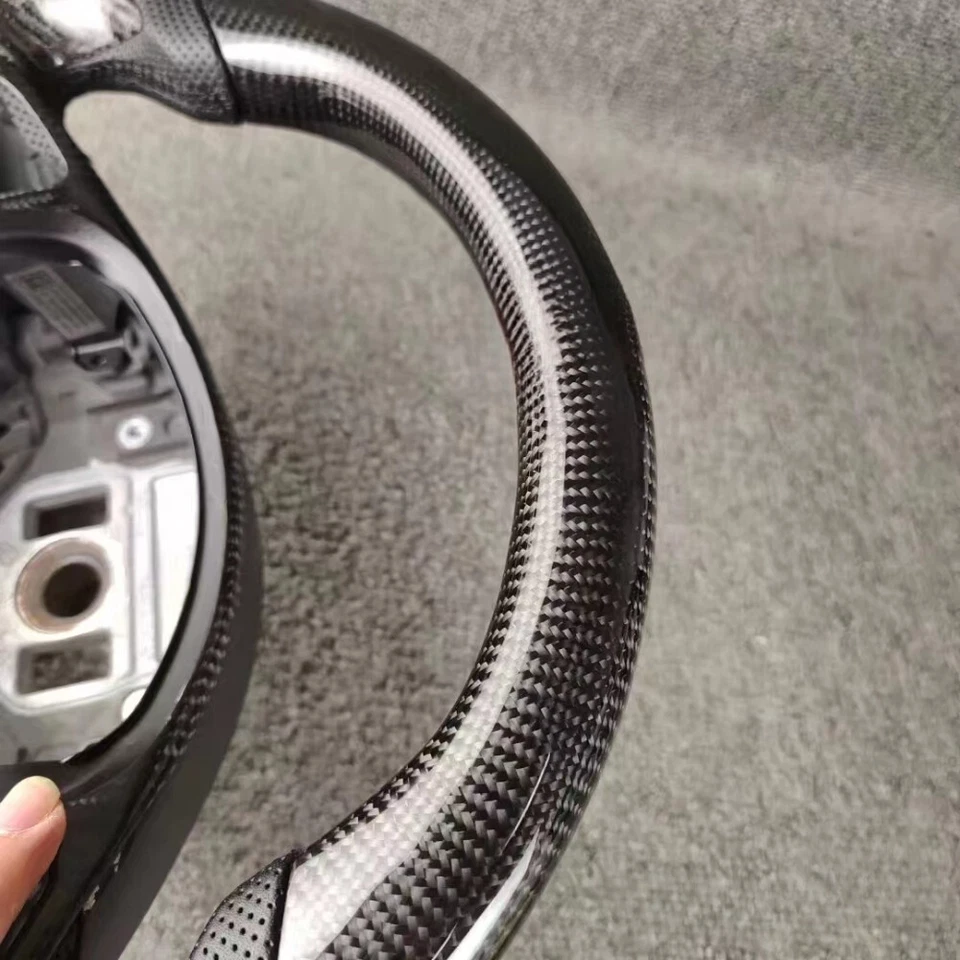 Руль из углеродного волокна для Mercedes Benz A45 AMG C43 63 AMG CLA 45 CLS 63 - Изображение 2 из 4