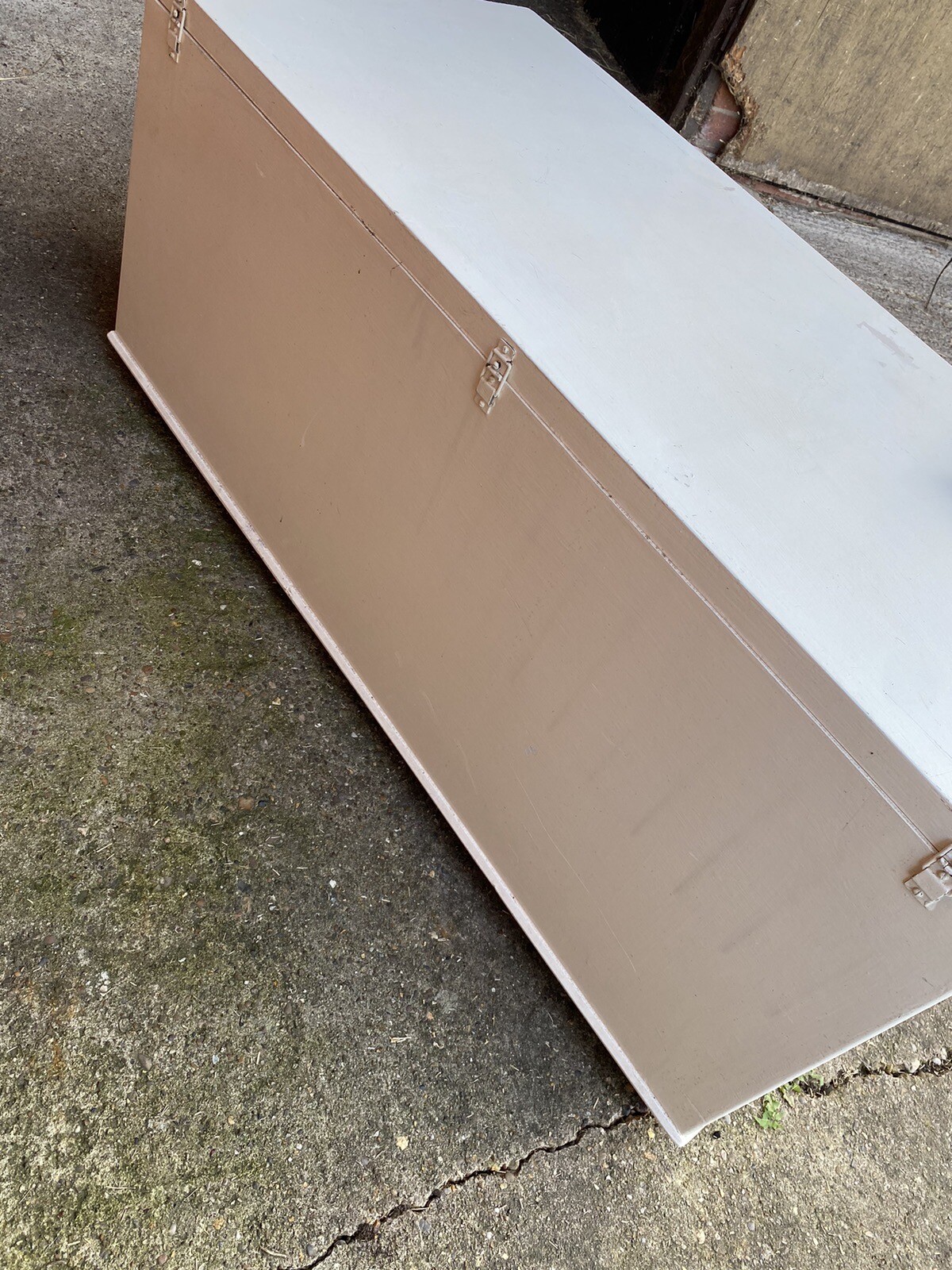 Large White Painted Blanket/toy Box eBay