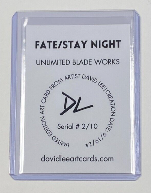 Fate/Stay Night Limited Artist Signed 