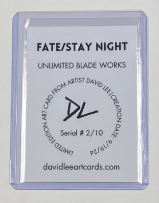 Fate/Stay Night Limited Artist Signed 